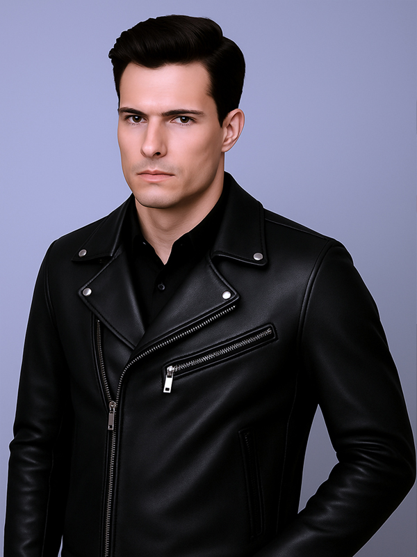 Classic Leather Jacket noir-luxe-classic-leather-jacket
