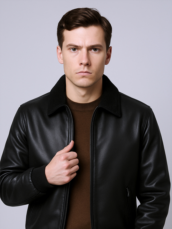 Heritage Bomber Jacket noir-luxe-heritage-bomber-jacket