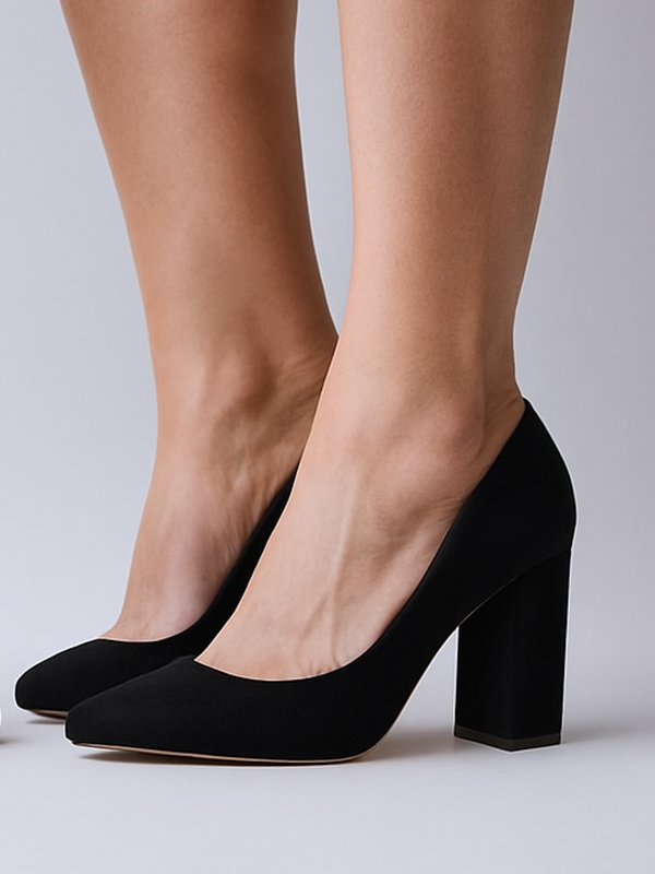 Suede Block Heels noir-luxe-suede-block-heels